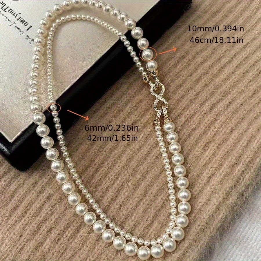Vintage Shell Necklace with December Birthstone - Double Layer Design